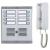 Integrated URMET doorphone system with 8 call buttons and 4 + N cabling